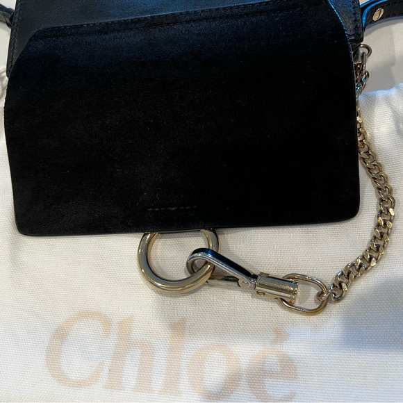 Chloe Faye small leather and suede crossbody bag - Picture 6 of 8